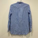 Barbour  Womens Seaview Shirt 4 NWT $120 Collared Long Sleeve Button Blue Checker Photo 2