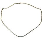 Sterling Silver Figaro Chain Gold Plated Necklace Photo 1
