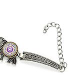 Boutique New Boho Elephant Rhinestone Silver-Tone Bracelet NWT Photo 3