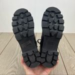 Olivia Miller Alie Sherpa Cuff Lug Sole Boots 6.5 Black Croc Faux Leather $89 Photo 9