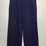 St. John  Collection Santana Navy Wide Leg Knit Pants Pull On Trousers Women’s 6 Photo 0