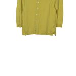 Ann Taylor  Women's Sweater Crew Neck Full Back‎ Button 3/4 Sleeve Yellow Medium Photo 8