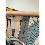 Honeyme Curvy Tunic Dress Women XXL Dark Floral 3/4 Sleeve Slinky Artsy Unique Brown Photo 4