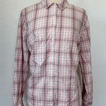 Charter Club Pastel Pink Plaid Button Down Shirt Photo 0