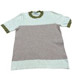 Polagram Lucy Avenue Women's Color Block Short Sleeve Pullover Sweater Size L Photo 5