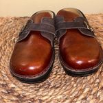 EXC COND NAOT Avignon Everyday Clog Luggage Brown / Mine Brown Leather Strap 9 Photo 4