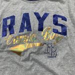 Women's Tampa Bay Rays MLB Baseball Navy Gray T Photo 3