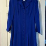 Warren Petites New York Royal Blue Suit Jacket Dress 10P Photo 0