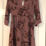 Lila Rose Lily Rose Floral V-neck Pink Lined Dress Size XS Photo 0