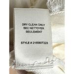 Rebecca Taylor Bias Fringe Blouse Size 6 Ivory Sleeveless Photo 5