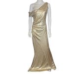 Chiara Boni La Petite Robe Koppany Splendid Gown Gold Women’s Sz 8 Photo 1