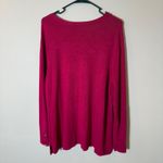 Chico's  Women's Pink‎ V-Neck Long Sleeve Pullover Knit Sweater Size 3 Photo 6