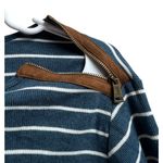 Ralph Lauren Lauren Women's Cotton Shirt Striped Long Sleeve Zip Shoulder 1X Photo 4