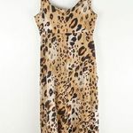 ALPHA OMEGA Animal Print High Ruffled Cutout Top, Size Small Photo 0