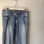 Wrangler Rock 47 by‎  Jeans Y2k 28 Blue Cross Embroidery Bootcut Low Rise Denim Photo 2