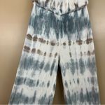 Young Fabulous and Broke  Blue White Tan Strapless Tie Dye Jumpsuit Small Photo 3