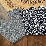 Lilly Pulitzer  Horse Of Course + Floral Corduroy Capris Palm Beach Fit Size 4 Photo 0