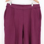American Giant Women's Pintuck Flare Pant Size XL Made In USA Purple Photo 2
