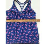 Southwind Apparel Sundress Size L Blue Pink Crabs Halter Swim Halter Beach Vaca Size L Photo 11