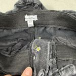 Love, Fire Juniors Love Fire Black Floral Denim Jean Shorts Size Small Stretch Photo 1