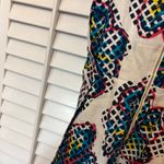 Kaari Blue Kaari White‎ Floral Linen Dress Size 6 Photo 5