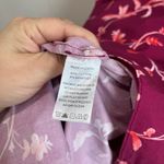 Hill House  Nap Dress Pink Floral Smocked Ruffle Midi Cottagecore Size S Photo 3