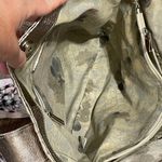 Elliott Lucca NWT INTRECCIO Woven Metallic Shoulder Bag Tote Pewter Gold Silver Photo 5