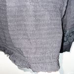 Prómesa Promesa Black Lace Long Sleeve Smocked Blouse Photo 3