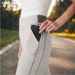 Athleta Brooklyn Textured Ankle Pant City Stripe Black/Sea Grey Size 14P Photo 3