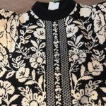 Farm Rio NWT  Black Pineapple Garden Mini Sweater Dress Photo 3