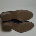 Toms  EVERLY BLACK NUBUCK LEATHER SPLIT TOP ANKLE HEELED BOOTS WOMENS 11 Photo 13