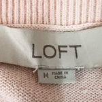 Loft  Blush Pink Cold Shoulder Sweater Top Size Medium Photo 7