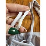 Lululemon Sports Bra Womens 8 Light Blue Gray Strappy Back Yoga Activewear Size M Photo 1