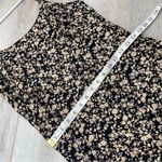 Vintage Slip Dress floral tank midi womens Black Beige (size 7/8) classy party Photo 6