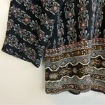 Madewell Bohème Popover 100% Silk Boho V-neck Blouse Size Medium Photo 5