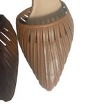 Essex Lane El Hara Brown Leather Woven Cutout Pointed-Toe Flats Size 9 EU 40 Photo 3