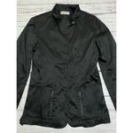 Balmain  Black Satin Evening Jacket‎ Blazer Coat Shirt Sz 38 Vtg Photo 2