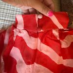 Maeve Pink and Red Mock Neck Long-Sleeve Maxi Dress Photo 6