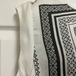 Mango Love  White Black Print Relaxed Fit Cuffed Sleeve Shirt Photo 3