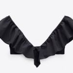ZARA NWOT  grey ruffle scoop neck bikini top Photo 1