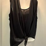 All Saints Ava Tie Top size 8 Color black Photo 5