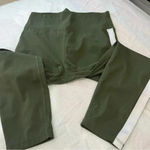 Zyia Active Forest Night Stripe Luxe Hi Rise 7/8 Legging Size 14 Photo 4