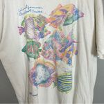 Vintage Oversized Tee Fish Print Watercolor Pastel Short Sleeve T Photo 10