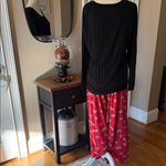 Soma for Chico’s cool Nights Pajama Set L – Black and Red Cheetah Print Size L Photo 6