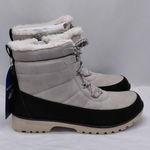 Jbu by Jambu Womens 8.5 Alaska Waterproof Winter Snow Boots Gray Black Faux Fur Photo 0