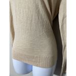 Quince Lightweight Cotton Cashmere V-Neck Sweater Heather Oatmeal Size M EUC Photo 5