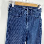 American Eagle  Striped Stretch Hi-Rise Jegging Crop Womens Jeans Size 4 Long Photo 4