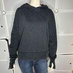 Joy Lab Black Acid Wash Cropped Hoodie Size Large Photo 1