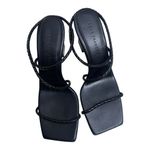 Dear Frances Rohe 70 Black Strappy Heels Size 7 Photo 1