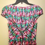 Zac Posen  Silk Multicolor Abstract Print Dress Size 4 Photo 3